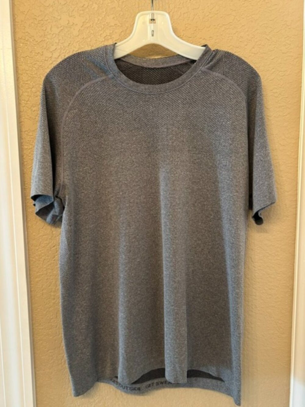 Men’s Lululemon Grey “Time to Get Dirty, Get Outside, Get Sweaty” T-shirt